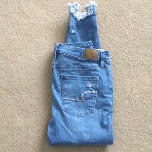 American Eagle ripped/frayed jeans